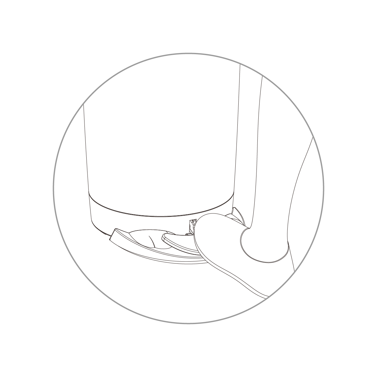 ペダル式猫砂ゴミ箱